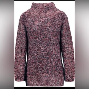 Rag & Bone Marled Knit Sweater - Pink and Black